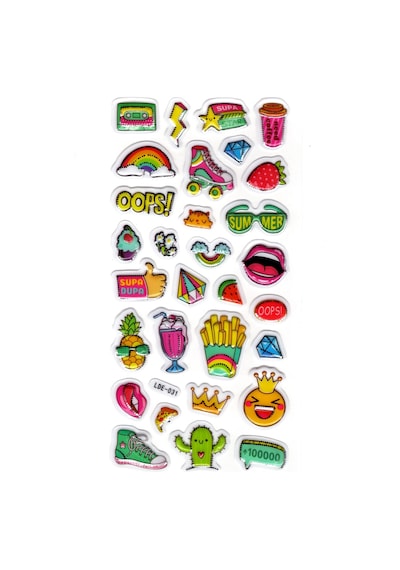 Sticker Kabartmalı Stiker Defter Planlayıcı Etiket Lde031 -19x9cm - Yaz Summer