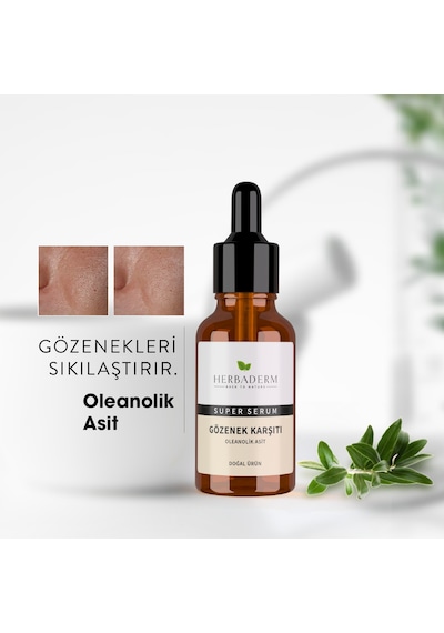 Superserum Oleanolik Asit Gözenek Karşıtı Doğal Yüz Serumu