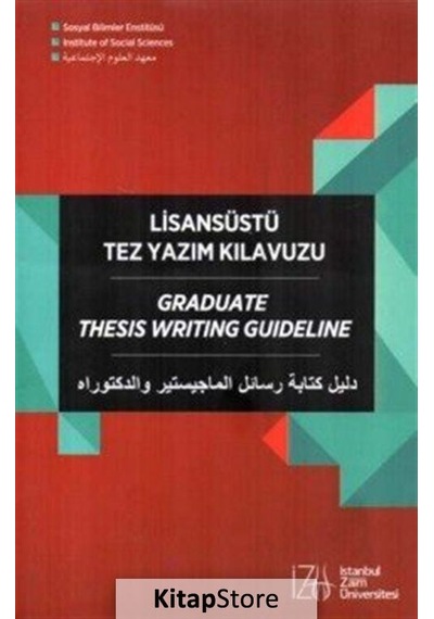 Lisansüstü Tez Yazım Kılavuzu - İstanbul Sabahattin Zaim Üniversitesi