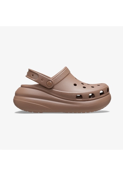 Crocs Classic Crush Kadın Kahverengi Terlik Düz 207521 Kahverengi