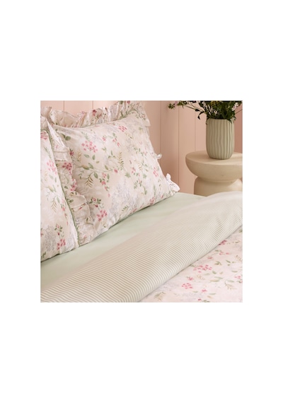 Kaşmir Home Papillon %100 Pamuk Çift Kişilik Nevresim Takımı Çağla