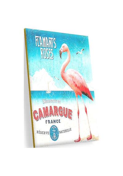 Cakasepetim Camargue Filamingolar Görseli Ahşap Mdf Tablo