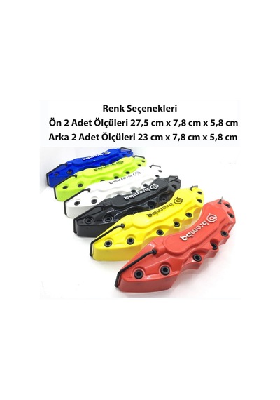 Alfa Romeo 145 Uyumlu Brembo Beyaz Kaliper Kapağı 4 Parça Ön Arka Set