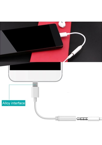 Type-C Aux 3.5Mm Jack Kulaklık Çevirici Otg Kablo