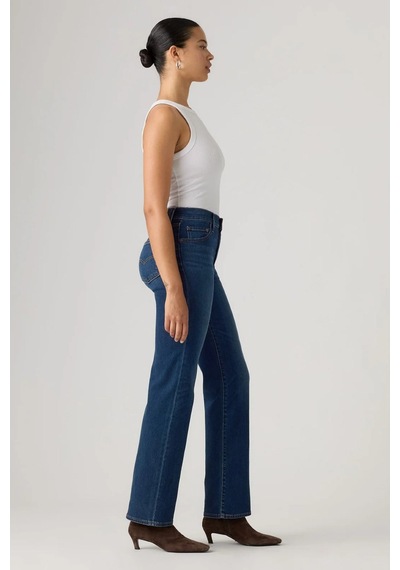 Levi's 723 Yüksek Bel Düz Paça True Blue Dark Indigo Kadın Jean-16559 Lacivert