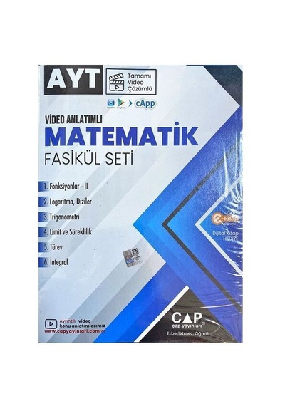 2025 Çap Ayt Matematik Fasikülleri Seti Çap Yayınları