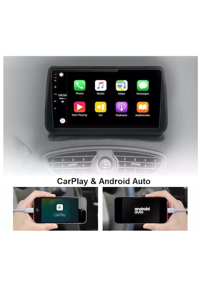 Cadence Renault Clio 3 Uyumlu Android Multimedya Navigasyon Sistemi 6 Ram 128 Gb Rom Ön Ve Geri Görüş Kameralı 9"