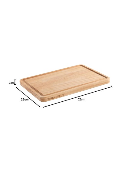 By Zwıllıng Kesme Tahtası Ahşap Kesme Tahtası, 32 X 22 X 2 Cm, Meyve Suyu Oluğu, Çift Taraflı Kullanılabilir Çift Taraflı Kullanılabilir, Doğal Kahverengi Çok Renkli