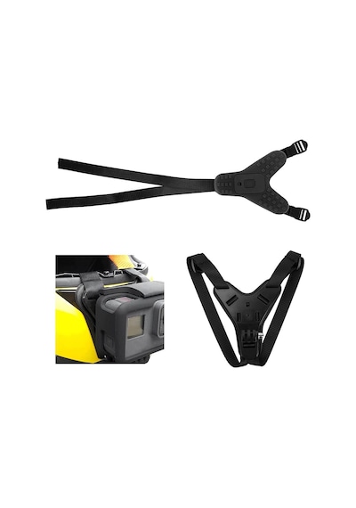 Gopro Hero 8 Hero 9 Motorcu Kask Çene Bağlantı Jaw Mount Gp523 Turuncu