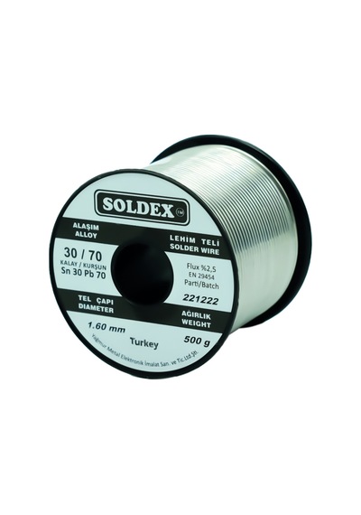 Soldex 1.60mm 500gr Sn30 Pb70 Lehim Teli