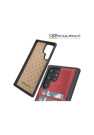 Bouletta Samsung Galaxy S22 Ultra Uyumlu Deri Kapak Fxcp V4ef