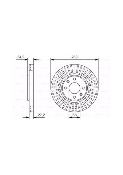 Opel Crossland x 1.2 2017-2020 Bosch Ön Fren Diski