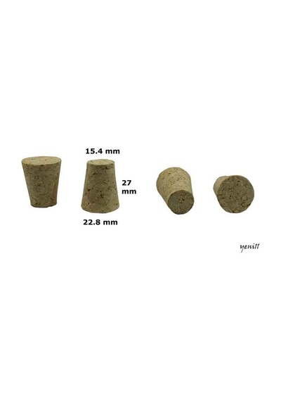 Konik Mantar Tıpası 27X22.8X15.4 Mm 50 Adet Avşar Soda Şişesine