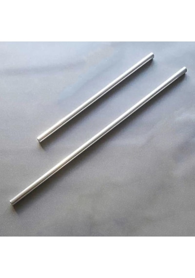 Badem10 Alüminyum Metal Oklava 2'li Set 99-74 Cm Börek Hamur Yufka Açma Silindir Yuvarlak Uzun Kısa Mutfak