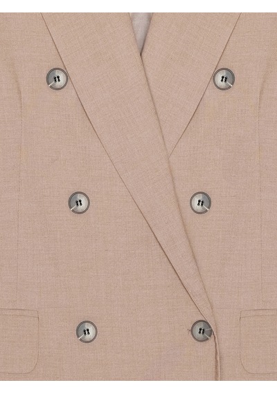 Dilvin 60798 Blazer Ceket-koyu Vizon