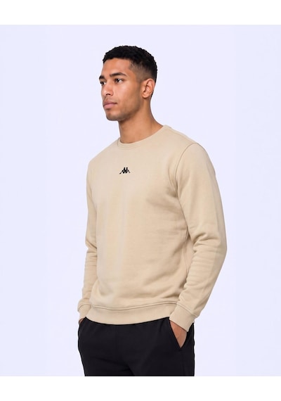 Kappa Carlo Erkek Bej Regular Sweatshirt