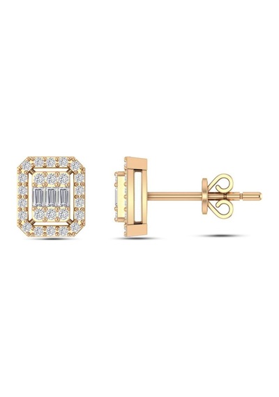 0,30 Karat Pırlanta Baget Küpe N11.122