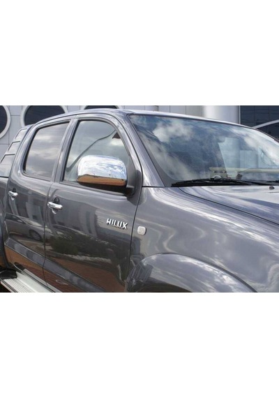 Toyota Hilux Uyumlu Ayna Kapağı 2 Parça 2006-2014 Paslanmaz Krom