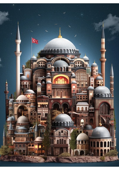 Anatolian 1000 Parçalık Puzzle - Ayasofya 1169