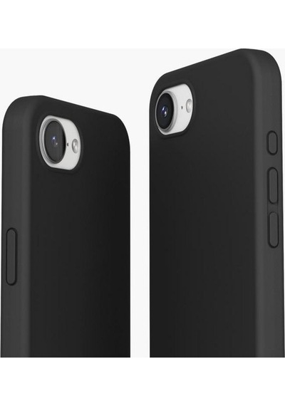 Vonmahlen İphone 16e İçin Yumuşak Silikon Kılıf Siyah