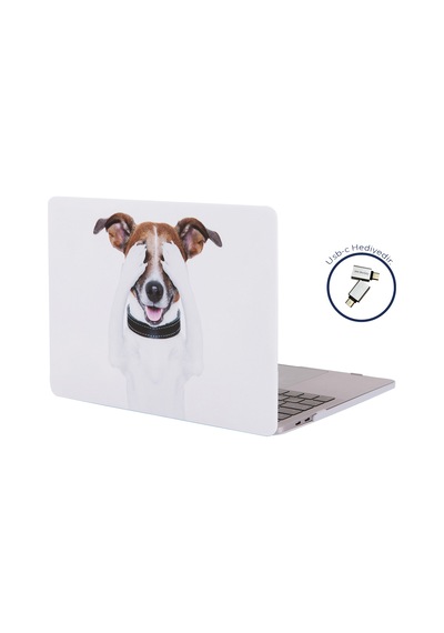 Apple  Uyumlu MacBook Air M1 Kılıf 13inç Dog01nl Touchıd'li M1 Air A2337 A2179 A1932 İle R-272