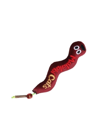 Wormy Sesli Ve Doğal Matatabili Peluş Kedi Oyuncağı 17 Cm Kedi Otu/nanesi Içermez
