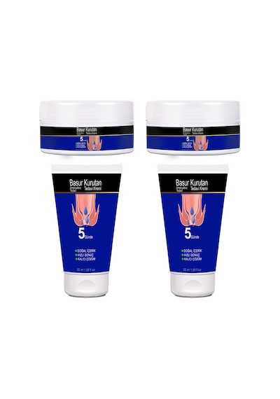 Basurkurutan Kremi 2 Adet Aslanpençesi Kestane Hellebore Çiçek Esktarları 50 Ml Tüp&kavanoz Set
