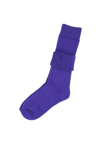 A Classe 6'Lı Paket Termal/Thermal Kıvrık Havlu Kalın Kışlık Kadın Çorap (-Mor