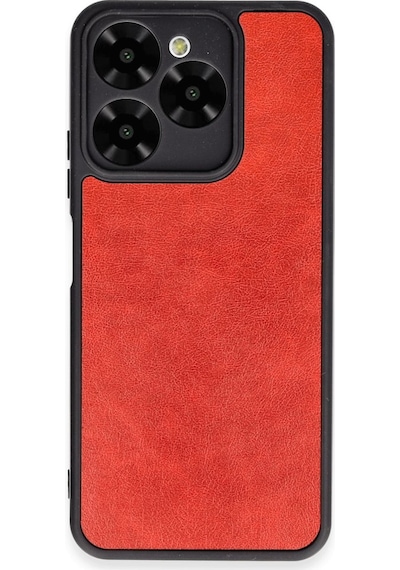 General Mobile Era 30 Kılıf Şık Görünümlü Deri Kapak Ryc/aras Deri Kirmizi