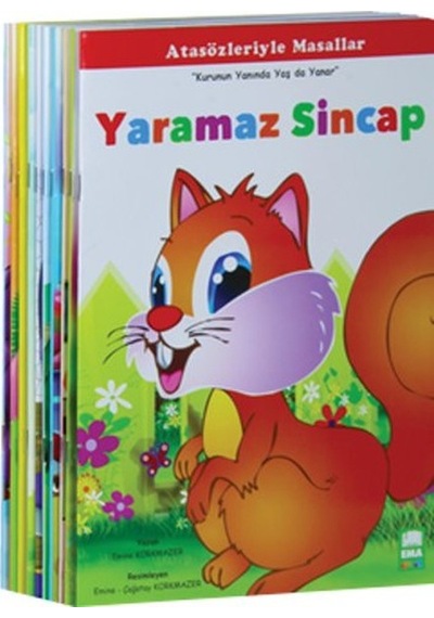 Atasözleriyle Masallar Seti - 10 Kitap Takım - Emine Korkmazer -  Emine Korkmazer - Ema Çocuk