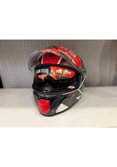 Kask Mt Thunder 4 Sv Freeway A17 Parlak Parlak Gri