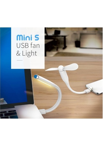 Rock Space Pratik Taşınabilir Mini Usb Fan & Masa Lambası