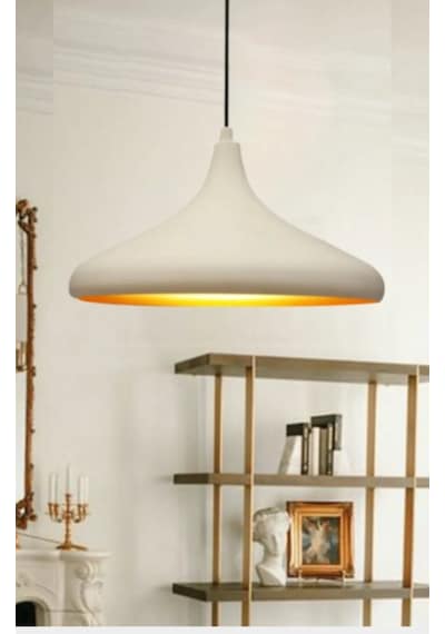 Riolight Modern1 Beyaz Içi Gold Oda,Mutfak,Cafeler Için Tekli Met