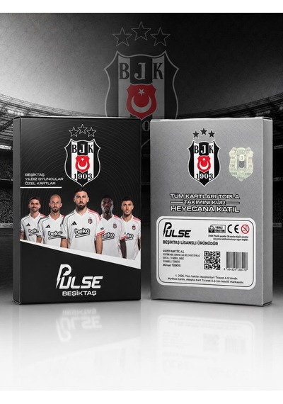 Mythos Pulse Beşiktaş Futbolcu Kartları 10'lu Özel Kutu 2025/2026 Resmi Lisanslı