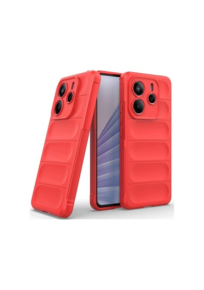 Redmi Note 14 4g Kılıf Optimum Silikon - Kırmızı Bz8683140840976
