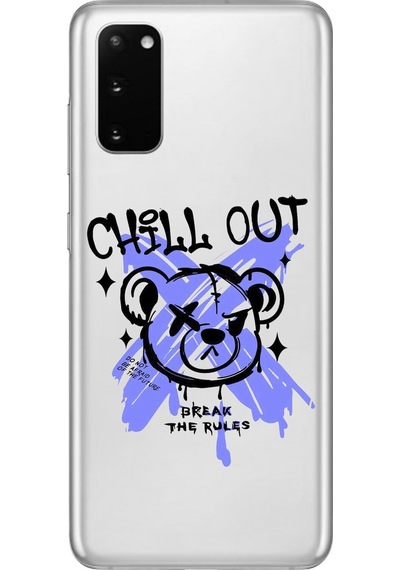 Samsung Galaxy S20 Uyumlu Şeffaf Kılıf Graffiti 8 Tasarımlı