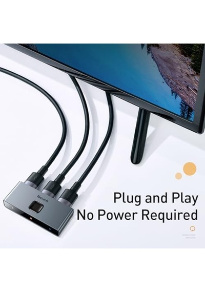 Matrix 2 İn 1 Çok Fonksiyonlu Bilgisayar/telefon Hdmı Hub Adaptörü, Koyu Gri, Hdmı Giriş Çıkış 4k & Arc, 4k 60 Hz Destekli, Seyahat Boy