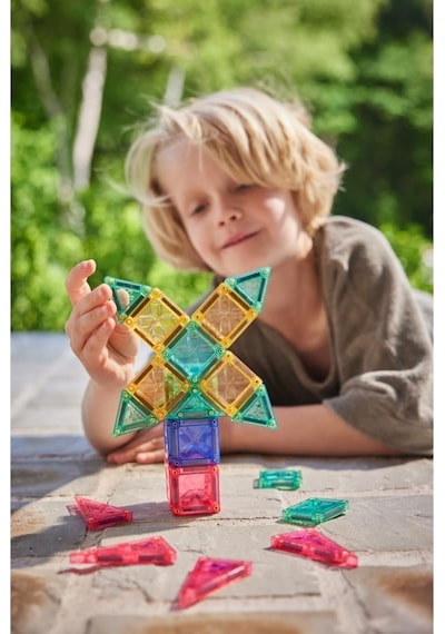 Cleverclixx Mini Tiles Travel Pack Seyahat Seti Pastel 28 Parça Manyetik Bloklar