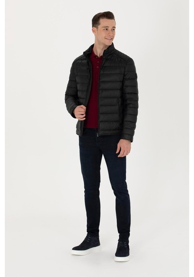 U.S. Polo Assn. U.s. Polo Erkek Slim Fit Kaz Tüğü Spor Mont 2246527 More25k Siyah
