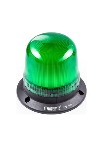 Emas It120g024 It Serisi Yeşil 24v Ac/dc Led Tepe Lambası 120mm