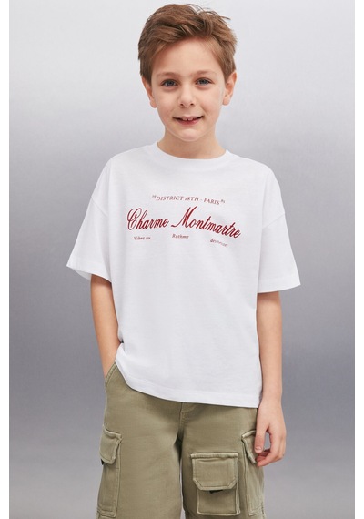 Grimelange ULYSE Erkek Beyaz T-Shirt