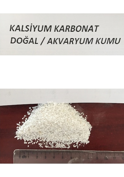 Beyaz Kalsiyumlu Akvaryum Kumu 10 Kg 1-1.50 Mm