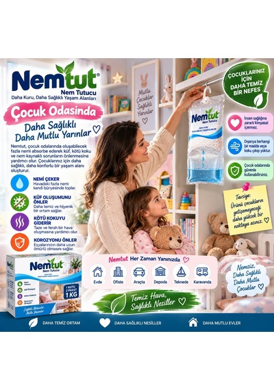 Nem Alıcı Rutubet Emici Koku Giderici Korozyon Önleyici 1 Kutu Içerisinde 2 Paket Diğer