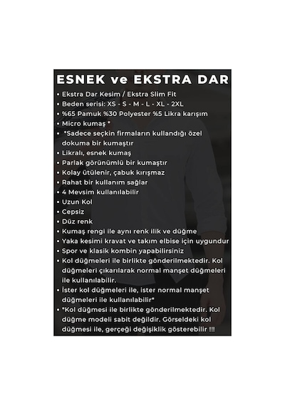 Dicotto Beyaz Ekstra Dar Kesim Likralı Düğmeli Slim Fit Erkek Gömlek - 195-1 001