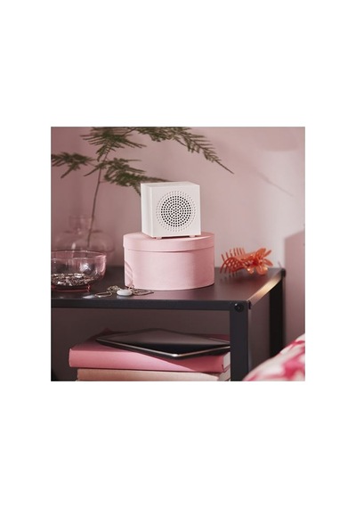 Ikea Kallsup Taşınabilir Bluetooth Hoparlör, Beyaz, 7x7 Cm