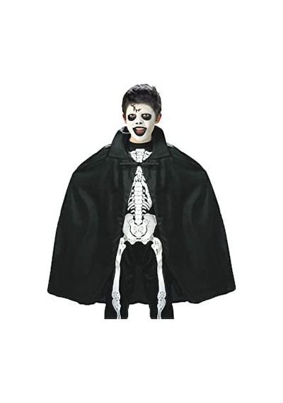 Siyah Renk Yakalı Halloween Pelerini 90 Cm