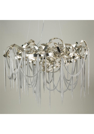 Vitale Knot Silver Avize 80x65 Cm Ay.vtpl-0137 Beyaz