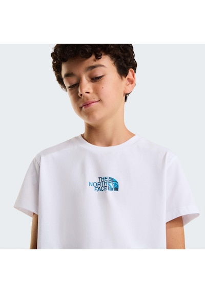 The North Face B Lıquıd Logo Reg Ss Tee Genç Tişört Nf0a8g1wfn41 Beyaz
