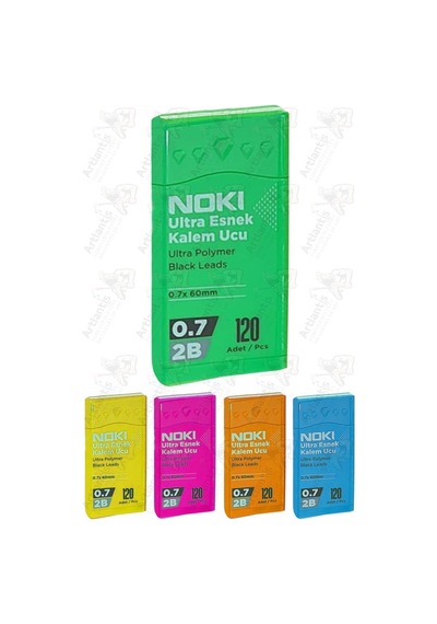 Kalem Ucu 120 Li 0.7 Mm 2b 1 Paket Noki Çoklu Versatil Kalem Uç Mekanik Uçlu Otomatik Kurşun Kalem Ucu 60 Mm Yumuşak