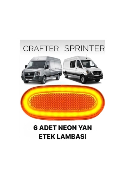 Ahmet Otomotiv Mercedes Sprinter - Valkswagen Crafter Yan Etek Lambası Bire Bir Uyumlu Soketsiz